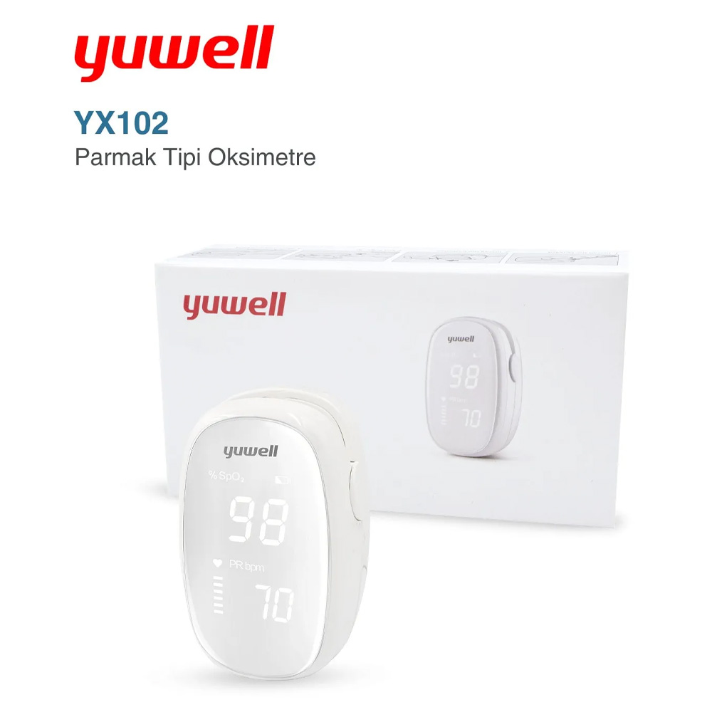 Yuwell Parmak Tipi Oksimetre Nabız ve Oksijen Ölçer YX102