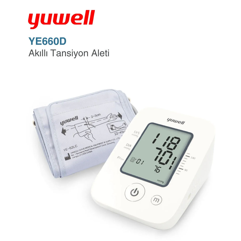 Yuwell Akıllı Tansiyon Aleti YE660D