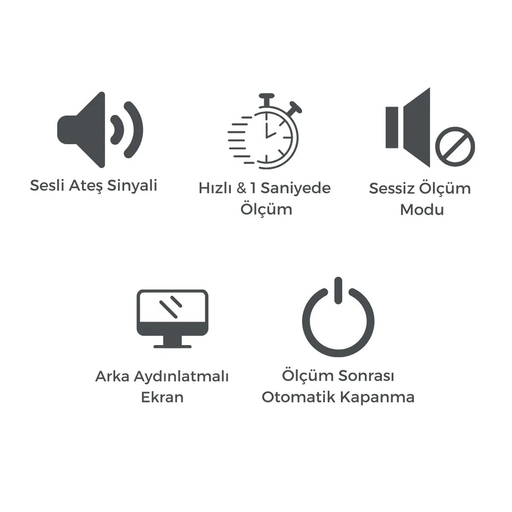 Yuwell Temassız Ateş Ölçer YT-1C