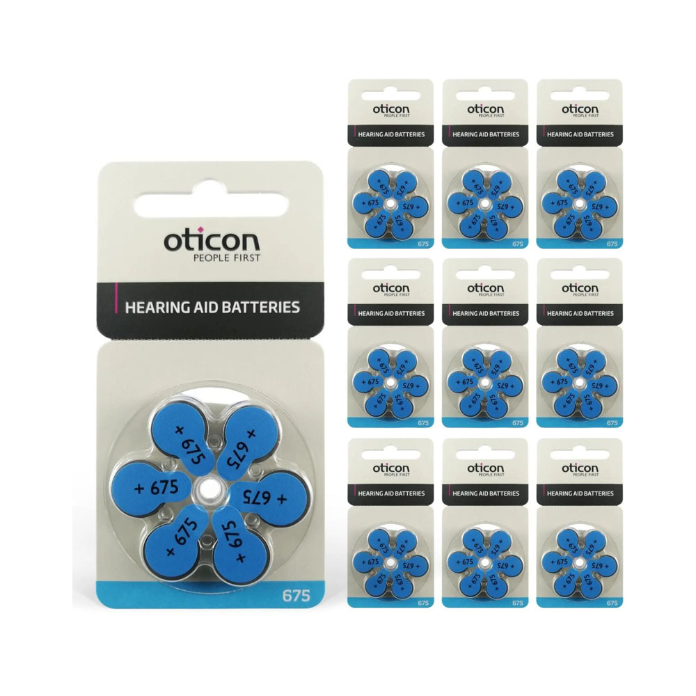 Oticon 675 Numaralı İşitme Cihazı Pili 6'lı (10 Paket)