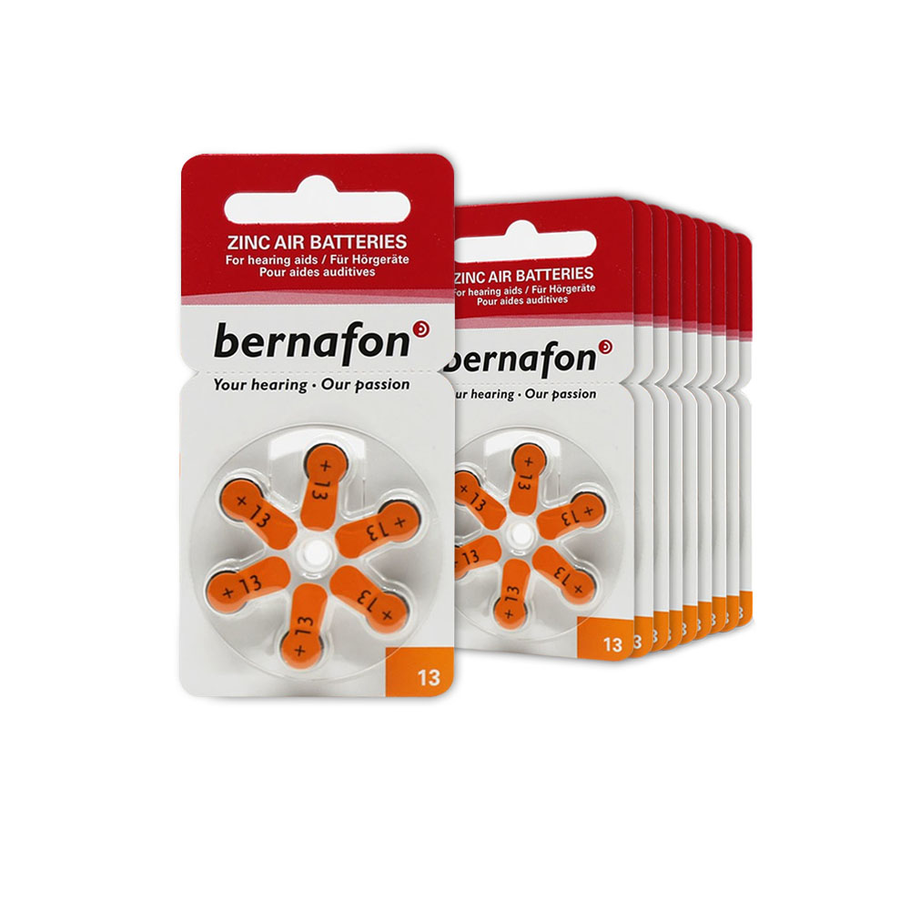 Bernafon 13 Numaralı İşitme Cihazı Pili 6'lı (10 Paket)