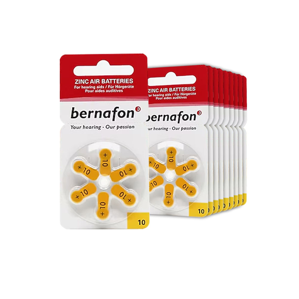 Bernafon 10 Numaralı İşitme Cihazı Pili 6'lı (10 Paket)