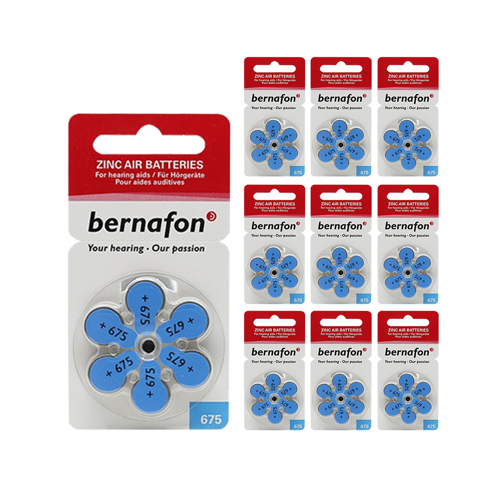Bernafon 675 Numaralı İşitme Cihazı Pili 6'lı (10 Paket)