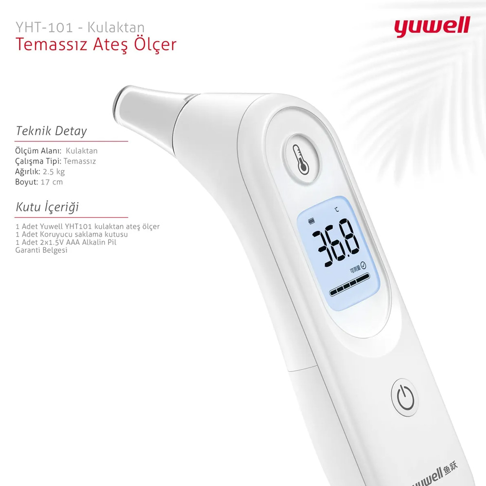 Yuwell YHT101 Kulaktan Ateş Ölçer