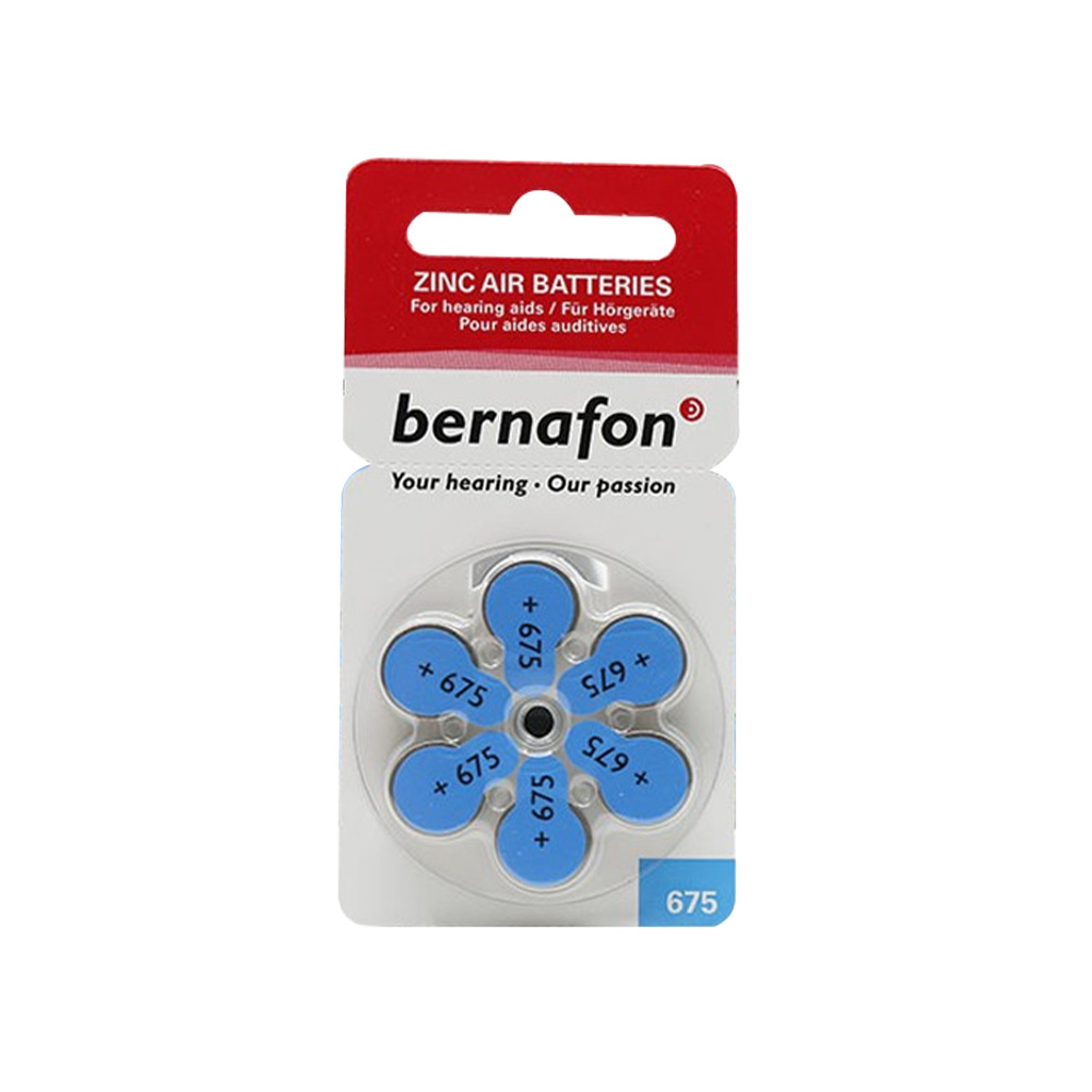 Bernafon 675 Numaralı İşitme Cihazı Pili 6'lı