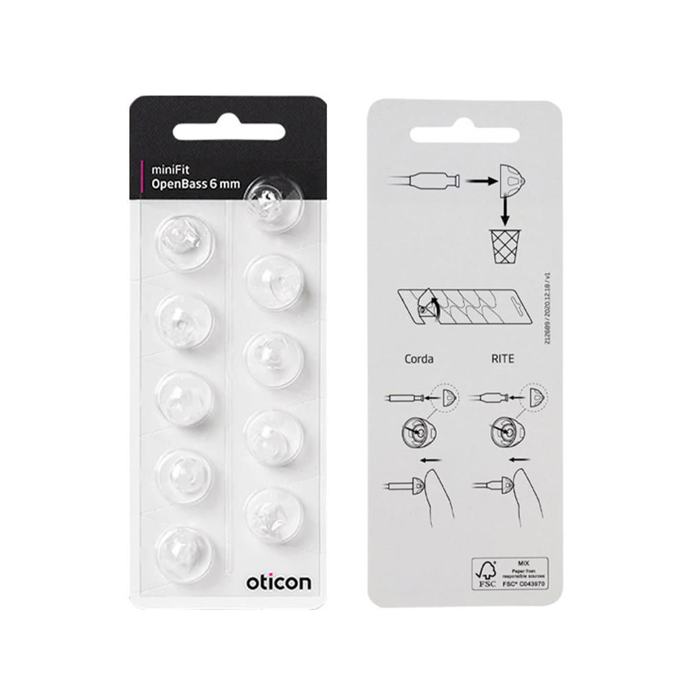 Oticon MiniFit OpenBass 6mm İşitme Cihazı dome/kubbe