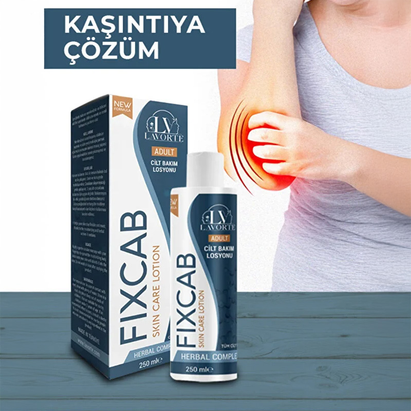 LavorTe FixCab Yetişkin Vücut Losyonu – Uyuz ve Yoğun Kaşıntı Karşıtı, Hassas Ciltler İçin Rahatlatıcı Bakım