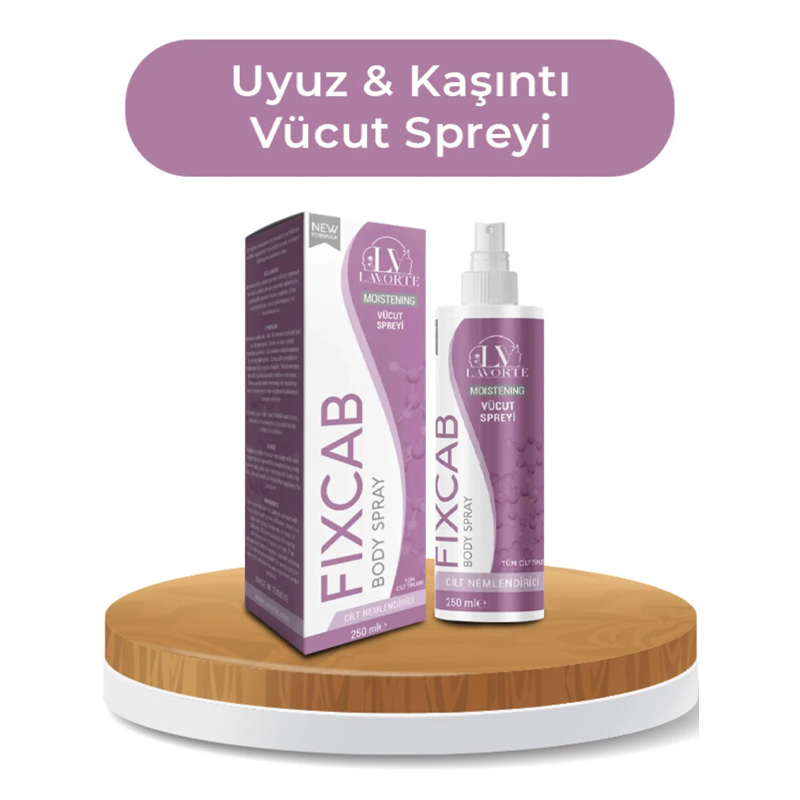 LavorTe FixCab Kaşıntı Karşıtı Vücut Spreyi – Uyuz ve Yoğun Kaşıntı İçin Anında Rahatlatıcı Etki
