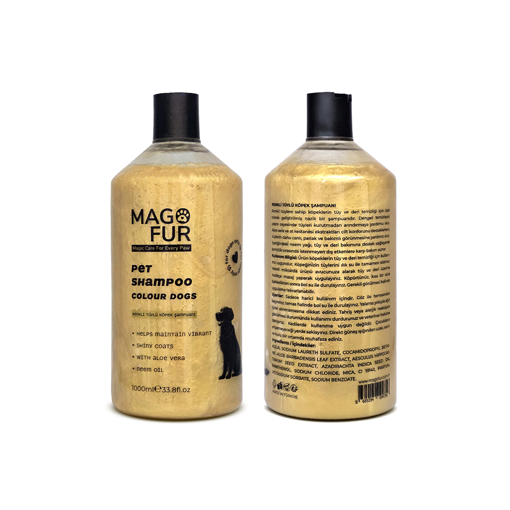 Mago Fur Renkli Tüylü Köpek Şampuanı 1000 ML