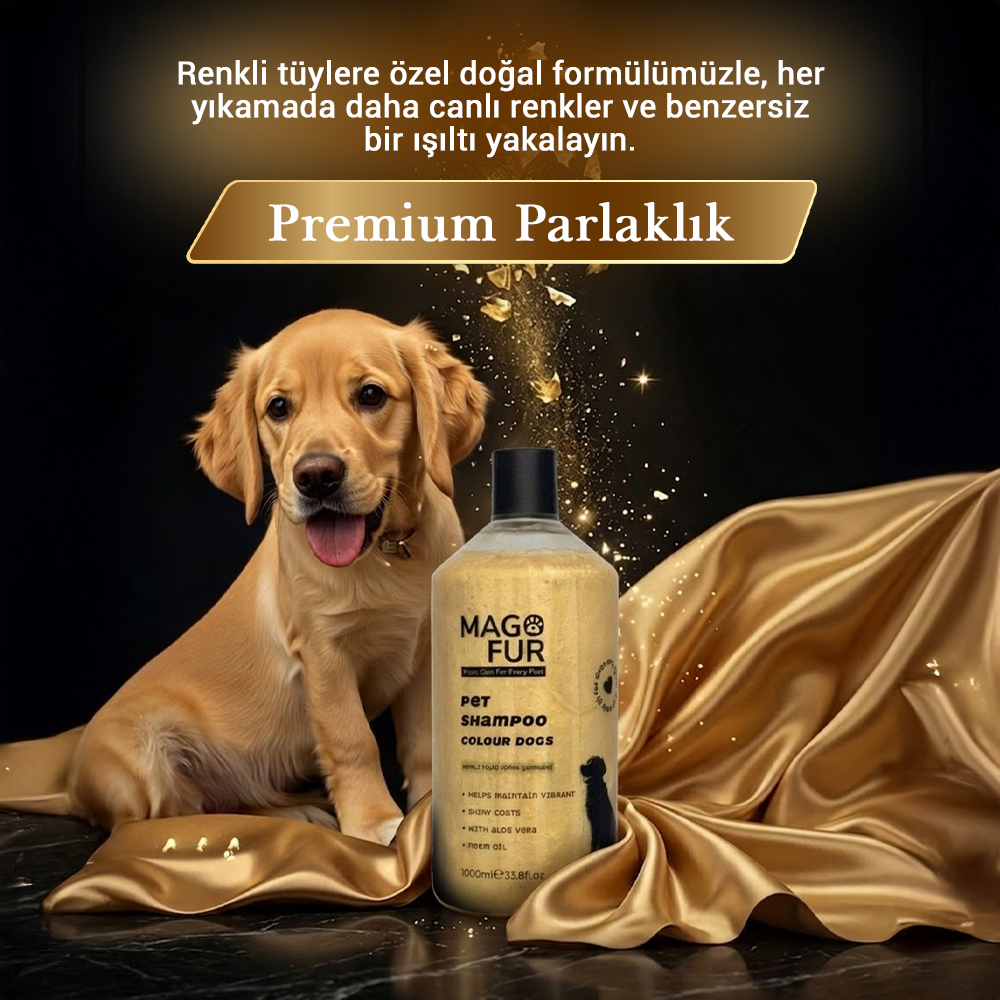 Mago Fur Renkli Tüylü Köpek Şampuanı 1000 ML