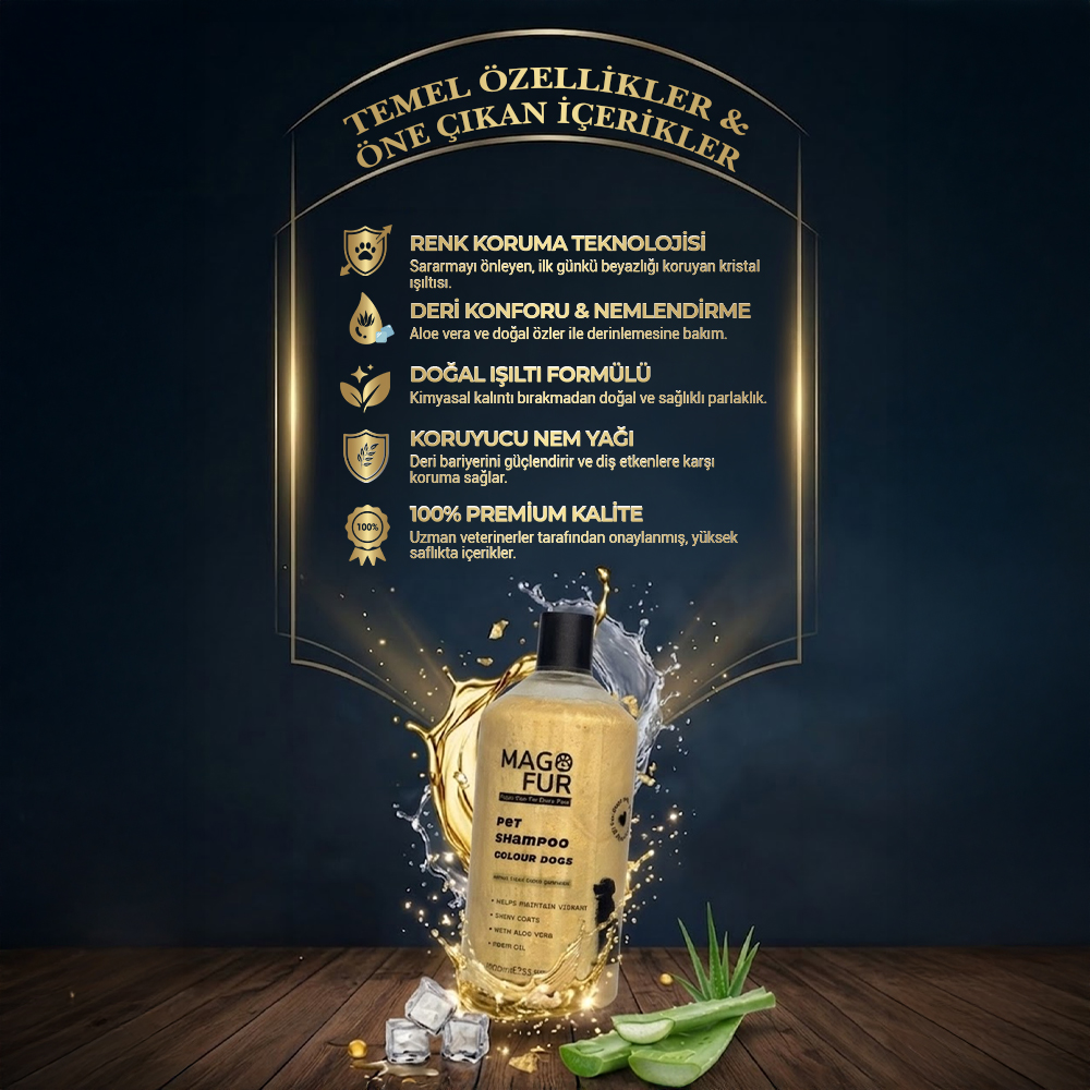Mago Fur Renkli Tüylü Köpek Şampuanı 1000 ML