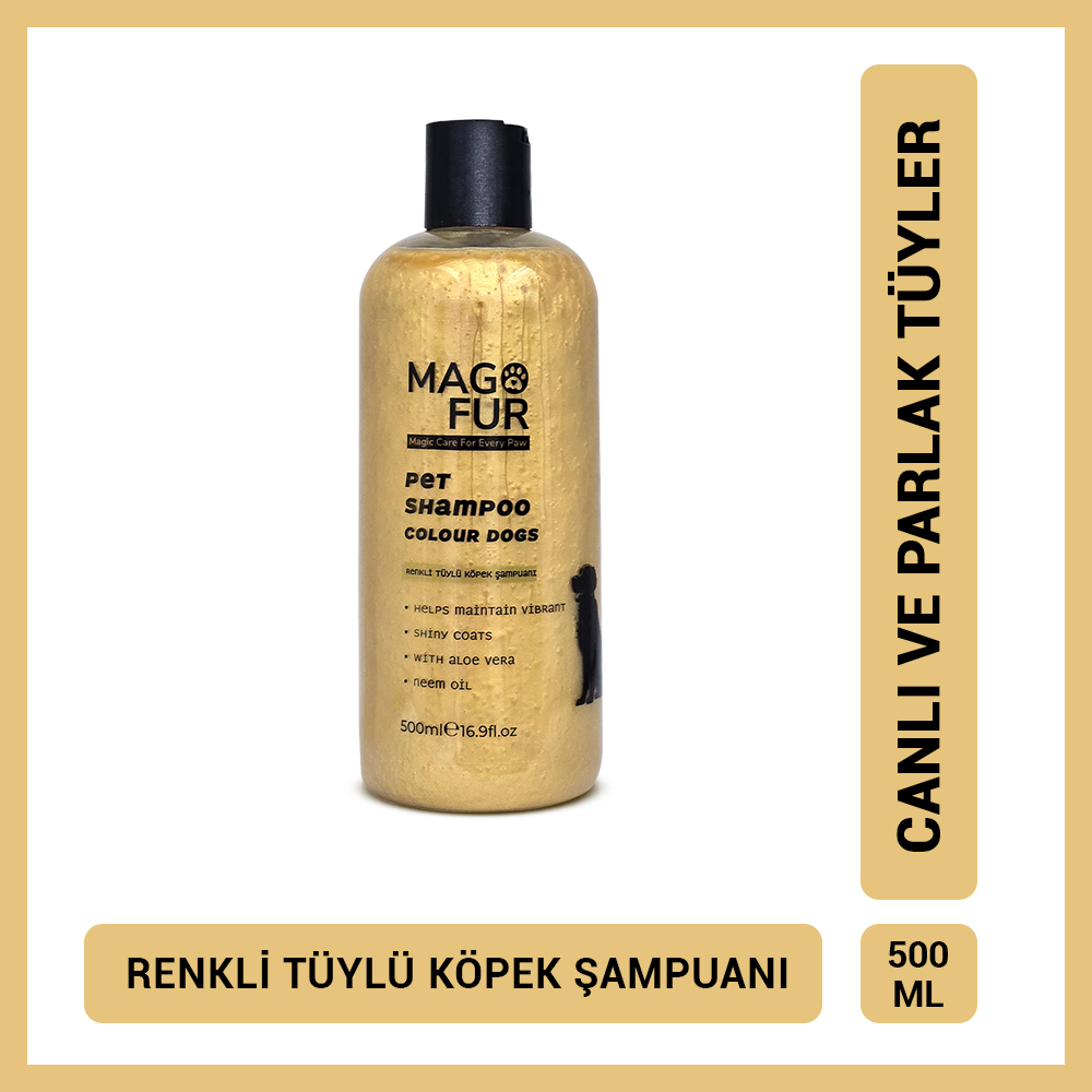 Mago Fur Renkli Tüylü Köpek Şampuan 500 ML