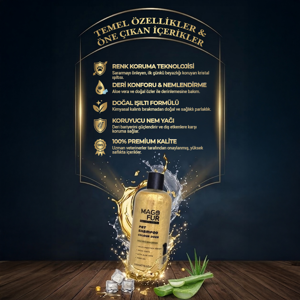 Mago Fur Renkli Tüylü Köpek Şampuan 500 ML