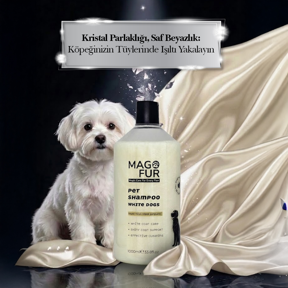 Mago Fur Beyaz Tüylü Köpek Şampuanı 1000 ML