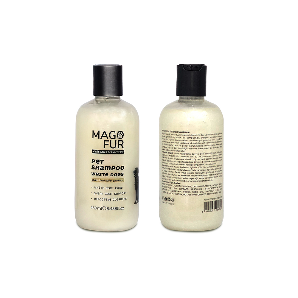 Mago Fur Beyaz Tüylü Köpek Şampuanı 250 ML